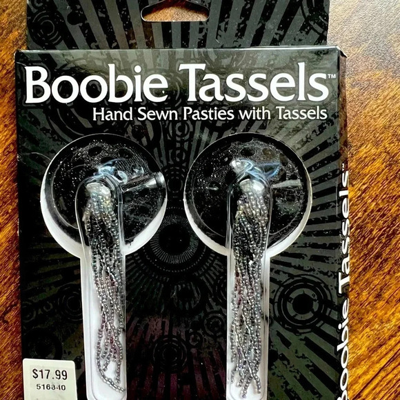 SET: Mapale | pleather lingerie dress + nipple tassels. Size: L. - Picture 9 of 9